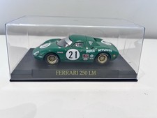 1/43 SCALE IXO ALTAYA FERRARI COLLECTION - FERRARI 250 LM GREEN #21 DIECAST CAR