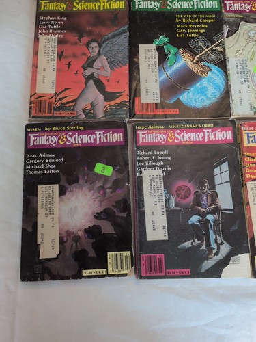 The Magazine of Fantasy and Science Fiction, vtg lot of 19 editions 1970-85 - Foto 12 di 23
