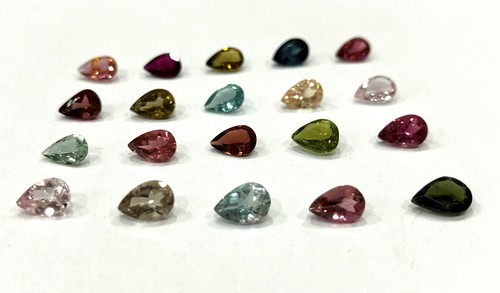Pear Cut Multi Tourmaline Natural Loose Gemstone For Making All Type Jewelry - Picture 12 of 24