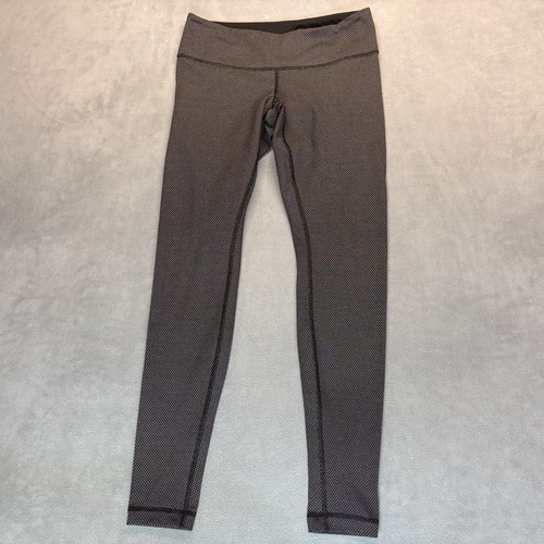 Mutande Lululemon Wunder taglia 10 nero bianco punto diamante cucitura interna 30" - Foto 2 di 8