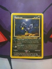 Murkrow 1st Edition Rare 24/111 Neo Genesis Pokemon Card WOTC 