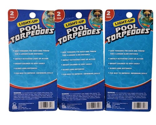 3 Stück (2 Stück) Leuchtpool Torpedos Pool, Bad, Spielzeug, Neu 6+ - Bild 2 von 2