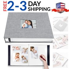 Large Photo Album Self Adhesive with Picture Display Window, DIY Scrapbook Al...