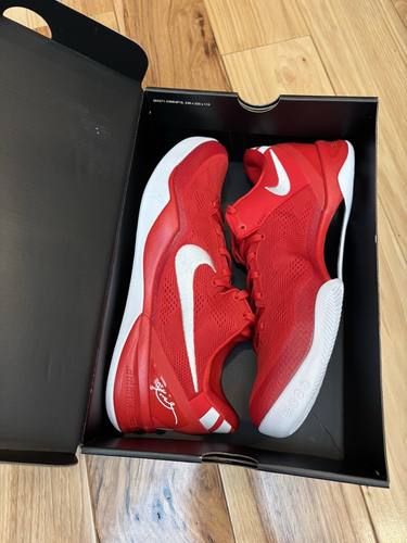 Nike Kobe VIII Protro University Red White HF9550 600 Men's Size 11.5 FULL BOX - Picture 9 of 10