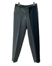 Used Comme Des Garcons Homme Plus Slacks Pants Switching Trousers Gray Navy Blue