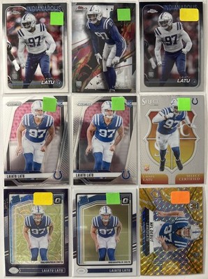 2024 LAIATU LATU ROOKIE LOT OF 9 INDIANAPOLIS COLTS SOME SPs