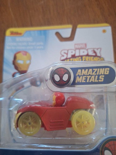 Spider-Man Spidey and his Amazing Friends Iron Man Auto Diecast Maßstab 1:64 NEU - Bild 2 von 4