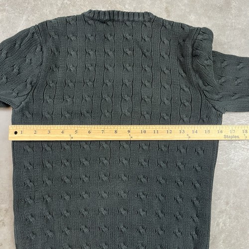 Ralph Lauren Sport Knit Sweater Womens Small Black Vintage V Neck Y2K Preowned - Picture 14 of 17