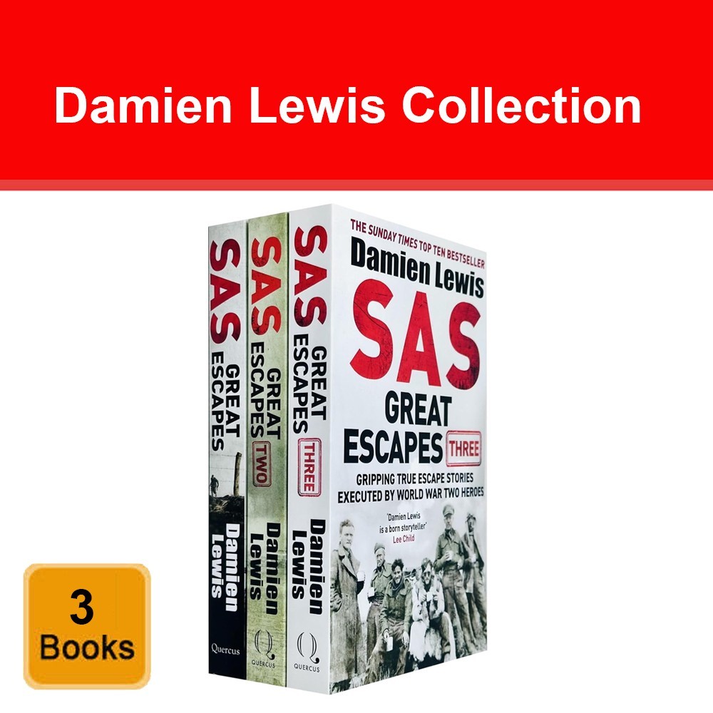 Damien Lewis Collection 3 Books Set (SAS Great Escapes, SAS Great Escapes Two