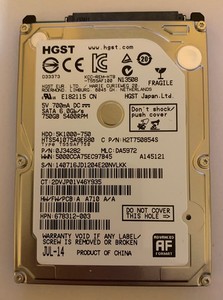 Laptop 2,5" Festplatte HITACHI Travelstar 250Gb Sata II 100% funktionsfähig getestet