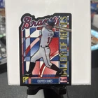 1999 Topps GALLERY OF HEROES #9 Chipper Jones Braves RARE STAINED GLASS INSERT