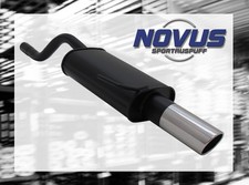 NOVUS Sportauspuff Gruppe N ESD 1x 90mm SR-Design für RENAULT CLIO 2 Typ B