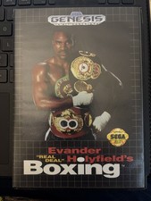 Evander Holyfields Real Deal Boxing Sega Genesis 1992 CIB Complete W/ Manual