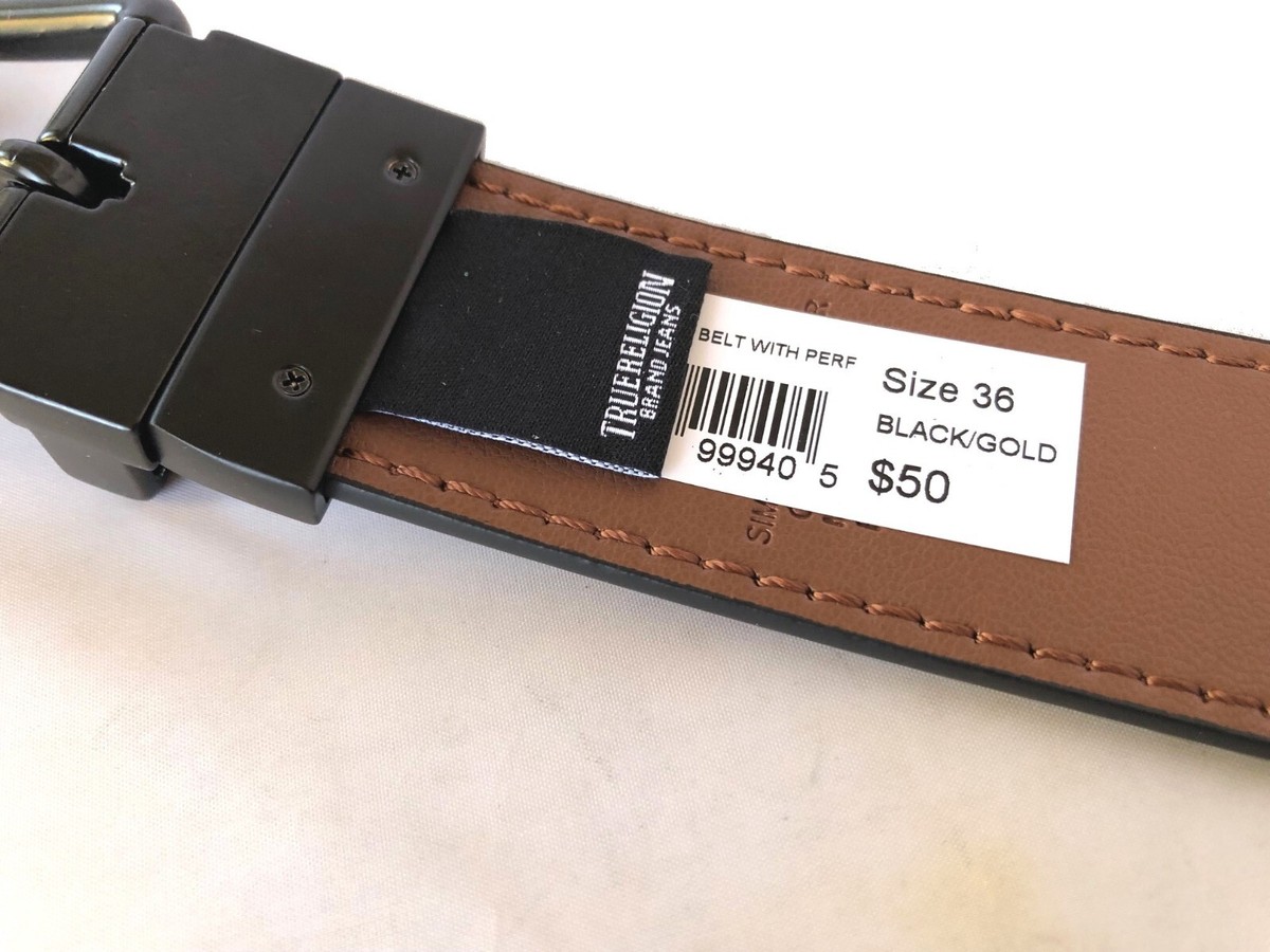 True Religion Men Reversible Belt TR304099 Black/Brown Red True Religion Men Reversible Belt TR304099 Black/Brown Red