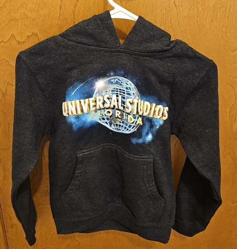 Universal Studios Florida Kids Dark Gray Sweatshirt Hoodie Jacket Youth Small - Picture 1 of 5