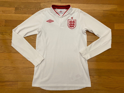 England Away Football Shirt Jersey Long Sleeve Umbro Sz 36 Mens
