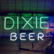 Dixie Beer Neon Sign Advertising Light Bar Store Wall Hanging Nightlight 14"x9"