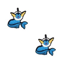 Vaporeon Pokemon For Crocs Shoe Charms Jibbitz - 2 Pieces