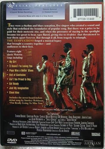 The Temptations ~ The Story of One of Motown's Hottest Acts ~ DVD 1998~Very Good - Picture 2 of 5