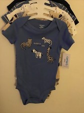 Carter's 5 piece Bodysuits- Animals- Striped Size 24 Months