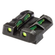 Hi Viz LiteWave Rear Sight with Interchangeable Litepipes for Small Frame Glock