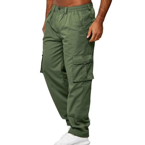 Mens Casual Joggers Sweatpants Cargo Pants Outdoor Workout Pants with Pockets - Picture 12 of 42