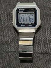 CASIO Illuminator Digital Watch B650W 3454 Stainless Steel Water Resistant 50M