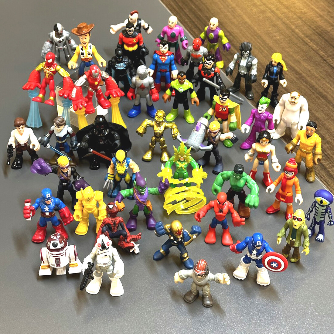 Lot 50Pcs Imaginext Marvel/DC Super Friends Action Figure Fisher