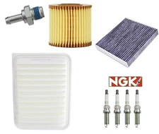 Tune Up Kit (w/ Activated Charcoal cabin filter) 2009-2015 for Toyota Corolla