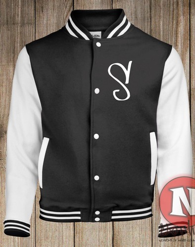 Personalised Skateboard Varsity Jacket With Initial/Name - Picture 22 of 30