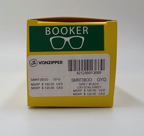 Authentic VONZIPPER Booker SMRF3BOO GYG Grey Black Sunglasses - 56 mm (50-1) - Picture 6 of 8