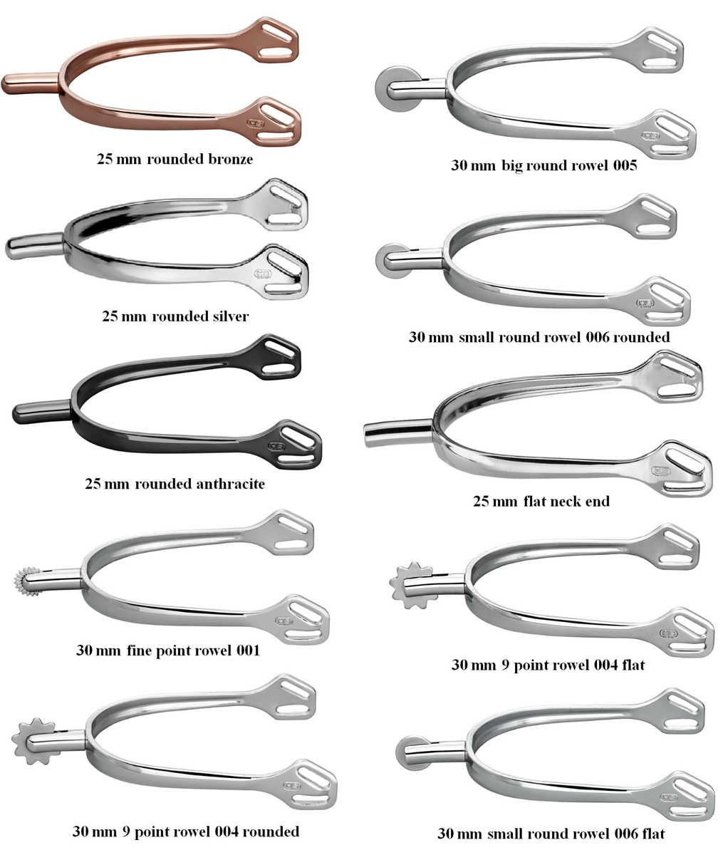 Herm Sprenger Stainless Steel Ultra Fit Slimline Spurs- 20mm Hammer Ne - LLC