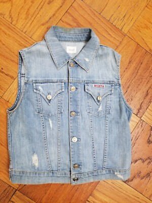 Hudson distressed denim vest