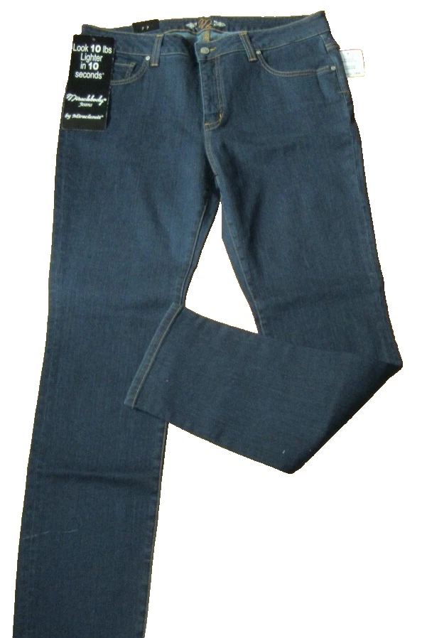 Miraclebody Plus Dark 18W 5 Pockets Zip Button Mid Skinny Jeans NWT Nice $89 USA - Image 2 of 4