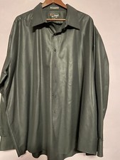 Men's Black Bello Uomo Dress Shirt Whisper Stripe Microfiber 3x B24