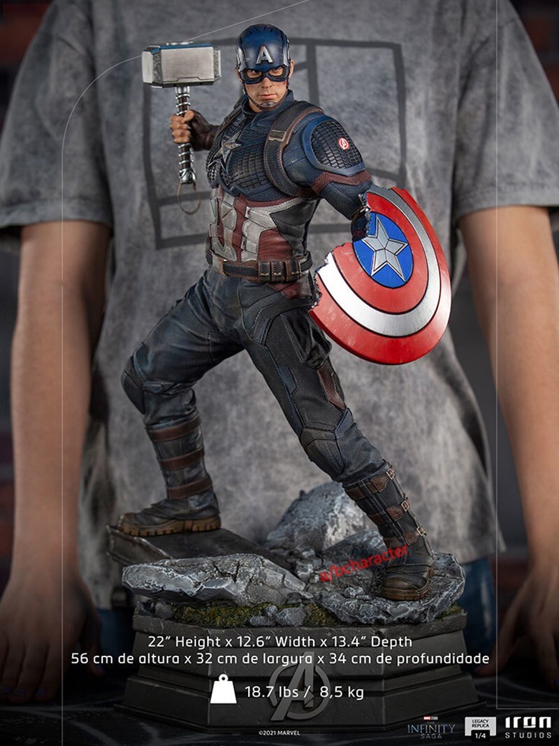 Iron Studios 1/4 Captain America - Infinity Saga 22in Collectable