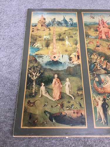 Rare Vintage Art Print Litho Of Hieronymus Bosch The Garden Of Earthly Delights. - Picture 12 of 24