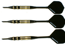 Soft Tip Darts Used, 18 Gram Brass with New Aluminum Shafts and Flights 2524