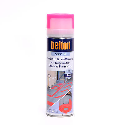 Straßen Linien Bau Fahrbahn Markierer neonrot 500ml Belton Special  323570