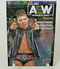 Sammy Guevara 2021 Upper Deck AEW 1st Edition Magazine PYRO Silver Parallel