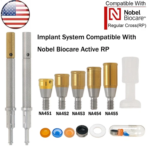 US Fits Nobel Biocare Locator Attachment Abutment RP 1-5mm Conical Connection