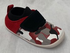 Clarks Boys Roamer Seek Red Combi Suede Pre Walker Shoes