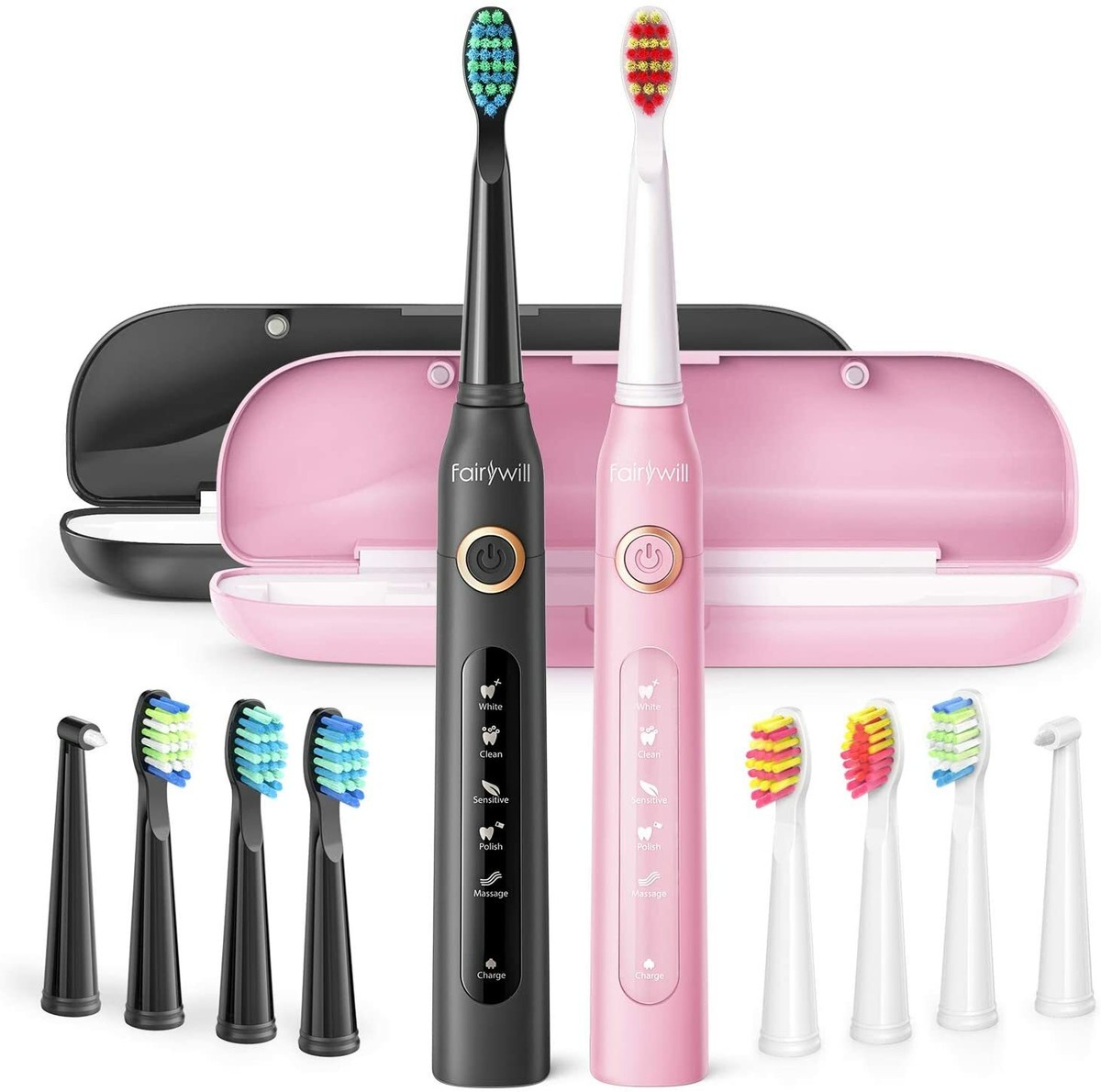 Fairywill FW-507 eléctrico cepillo de dientes sónico Conjunto