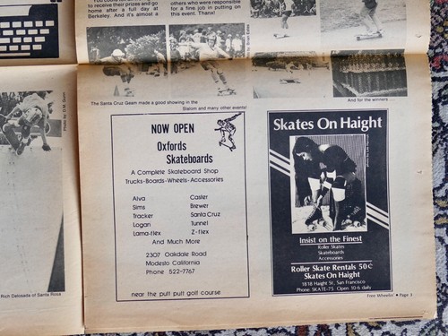 Vintage 1978 Free Wheelin skateboard newspaper Vol 1 Issue 4 July 1970s magazine - Imagen 5 de 8