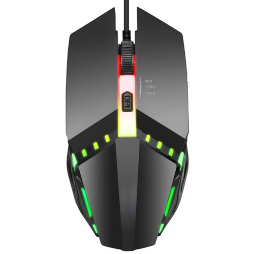 Przewodowa mysz do gier 1600 DPI Ergonomiczna mysz Mysz optyczna RGB 4 przyciski - Zdjęcie 12 z 13