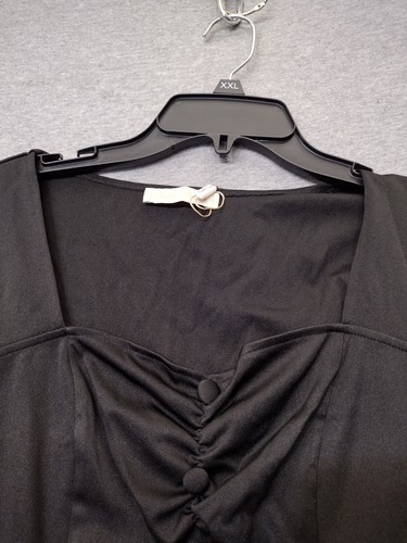 Blusa para mujer Belle Poque manga larga peplum negra talla M - Imagen 3 de 10