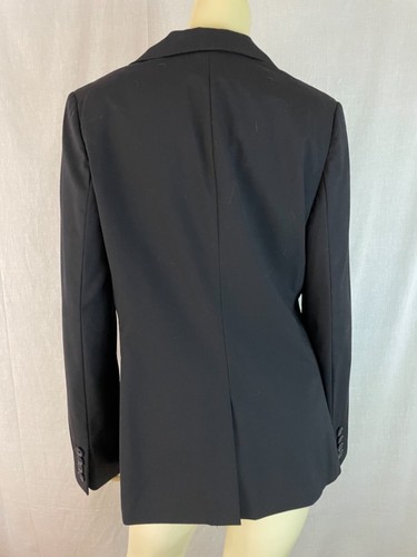 Banana Republic Blazer 10 Black Wool Spandex Stretch Pockets Fully Lined - Picture 6 of 10
