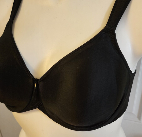 WACOAL Bodysuede Full-Figure Bra Underwire Comfort Straps 85185 Black Size 36D - Picture 2 of 13