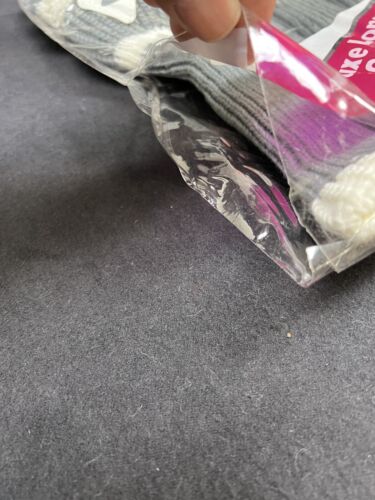 Vintage NOS High Skore Pom Pom Golf Club Head Covers Knit Socks Gray / White - Picture 6 of 8