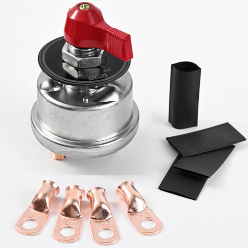 Motorrad Batterietrenner 6V/12V – Poltrenner Für Motorradbatterie, Metall/Kunststoff, 62x24x20 Mm